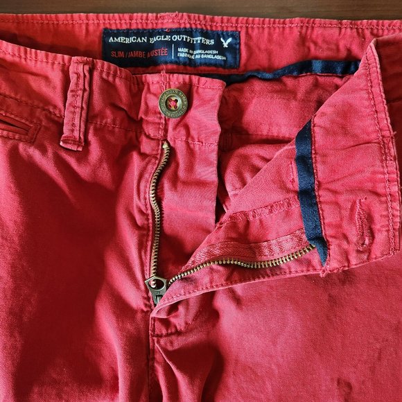 American Eagle Outfitters Red Chinos - Picture 4 of 6